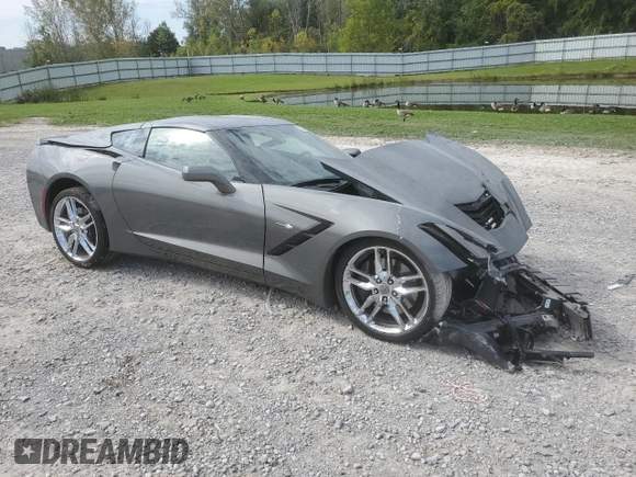 2016 Chevrolet Corvette Z51 2LT with VIN 1G1YK2D76G5115286, listed as a Copart auction lot 72022354 with 38,987 mi miles and Salvage Title. Bid and sale history available at carsss.com. Image 4.