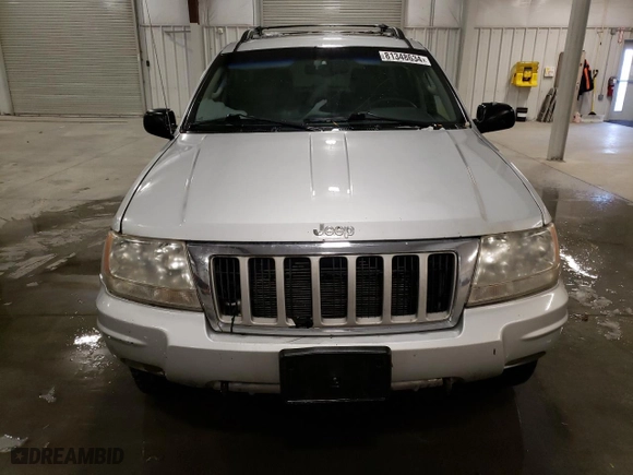 2004 Jeep Grand Cherokee Limited with VIN 1J4GW58S34C283850, listed as a Copart auction lot 81348634 with 207,307 mi miles and Clean Title. Bid and sale history available at carsss.com. Image 5.