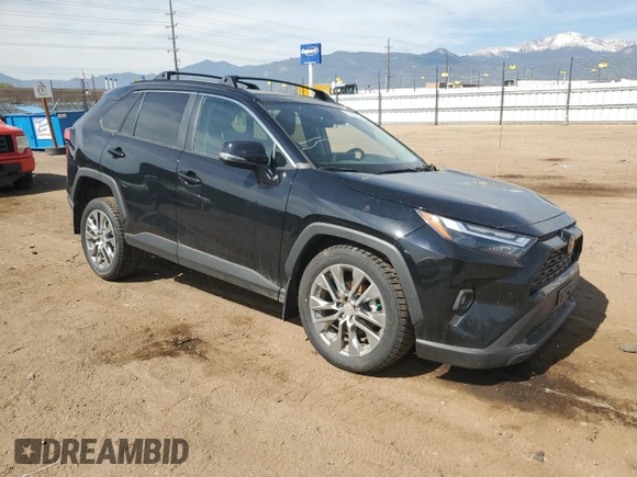 2022 Toyota RAV4 XLE Premium with VIN 2T3C1RFV2NC206720, listed as a Copart auction lot 56006435 with 40,537 mi miles and Salvage title. Bid and sale history available at DreamBid. Image 4.