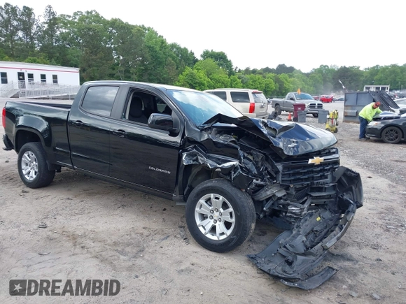 2021 Chevrolet Colorado 2WD LT with VIN 1GCGSCEN5M1181045, listed as a IAAI auction lot 42180151 with 72,715 mi miles and . Bid and sale history available at DreamBid. Image 1.
