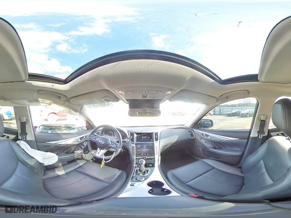 2021 Infiniti Q50 3.0t LUXE with VIN JN1EV7BR5MM751155, listed as a Copart auction lot 43867315 with 38,470 mi miles and Non Repairable. Bid and sale history available at carsss.com. Image 13.