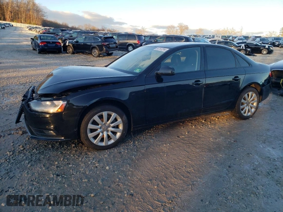 2014 Audi A4 Premium z VIN WAUDFAFL8EN013108, wystawiony jako Copart lot #84767254 z przebiegiem 116 648 mil mil oraz Czysty tytuł • Clean title. Historia ofert i sprzedaży dostępna na DreamBid. Obrazek 1.