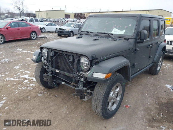 2021 Jeep Wrangler Unlimited Willys with VIN 1C4HJXDN7MW628767, listed as a IAAI auction lot 41270277 with 35,348 mi miles and . Bid and sale history available at DreamBid. Image 18.