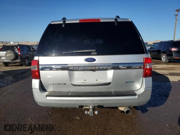 2017 Ford Expedition Max Platinum with VIN 1FMJK1MT8HEA21889, listed as a Copart auction lot 88487585 with 176,796 mi miles and Salvage title. Bid and sale history available at DreamBid. Image 6.
