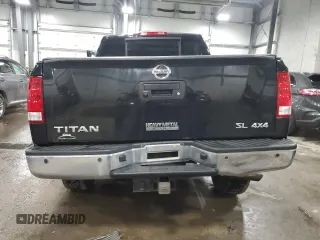 2015 Nissan Titan SV with VIN 1N6AA0EC9FN510828, listed as a Copart auction lot 43855205 with 63,512 mi miles and Salvage title. Bid and sale history available at DreamBid. Image 6.