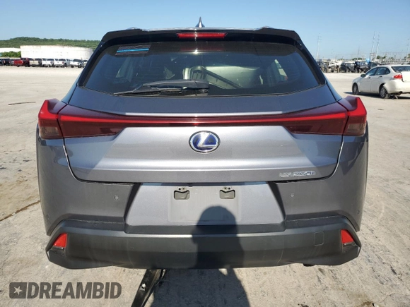 2019 Lexus UX 250h with VIN JTHU9JBH1K2004628, listed as a Copart auction lot 56522165 with 103,168 mi miles and Salvage title. Bid and sale history available at DreamBid. Image 6.