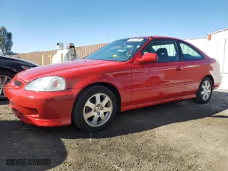 2000 Honda Civic Si with VIN 1HGEM115XYL042004, listed as a Copart auction lot 45017185 with 148,245 mi miles and Salvage Title. Bid and sale history available at carsss.com. Image 1.