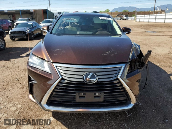 2017 Lexus RX 350 with VIN 2T2BZMCA4HC057387, listed as a Copart auction lot 58075095 with 23,492 mi miles and Salvage title. Bid and sale history available at DreamBid. Image 5.