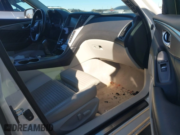 2018 Infiniti Q50 3.0t LUXE with VIN JN1EV7AP5JM362091, listed as a IAAI auction lot 41402140 with 73,355 mi miles. Bid and sale history available at carsss.com. Image 5.