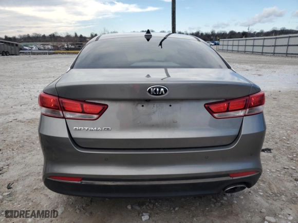 2018 Kia Optima LX with VIN 5XXGT4L36JG190812, listed as a Copart auction lot 43525685 with 126,753 mi miles and Salvage Title. Bid and sale history available at carsss.com. Image 6.