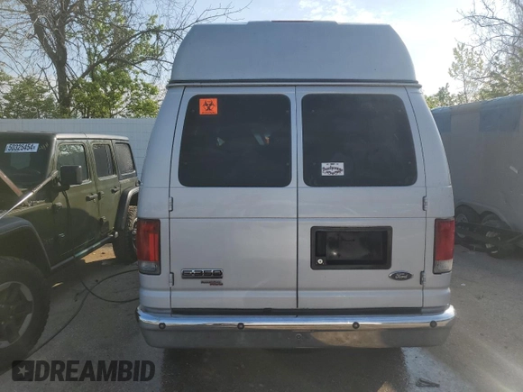 2008 Ford Econoline Passenger XL with VIN 1FBNE31L48DA30502, listed as a Copart auction lot 50341364 with Not Provided miles and Salvage Title. Bid and sale history available at DreamBid. Image 6.