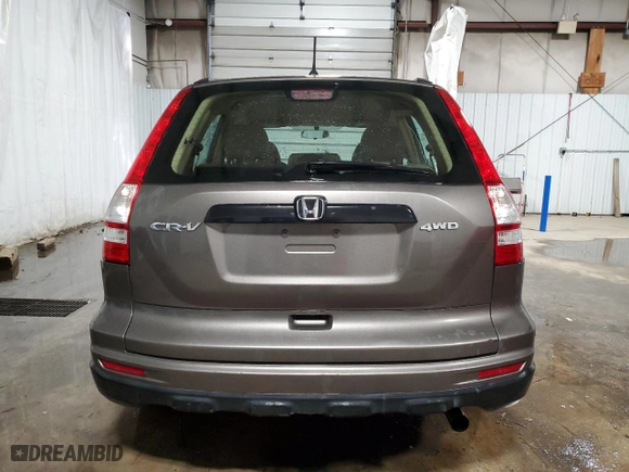2010 Honda CR-V LX with VIN 5J6RE4H34AL067032, listed as a Copart auction lot 42517055 with 117,593 mi miles and Salvage Title. Bid and sale history available at carsss.com. Image 6.