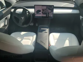 2022 Tesla Model Y Performance with VIN 7SAYGDEF5NF344292, listed as a Copart auction lot 59153775 with Not provided miles and Salvage title. Bid and sale history available at DreamBid. Image 8.