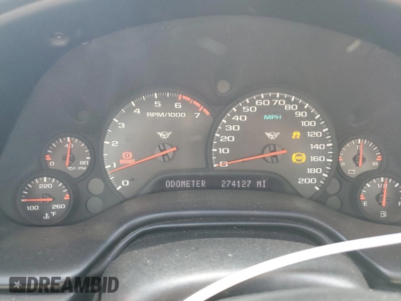 2004 Chevrolet Corvette with VIN 1G1YY32G045128330, listed as a Copart auction lot 77854524 with 274,127 mi miles and Salvage Title. Bid and sale history available at carsss.com. Image 9.