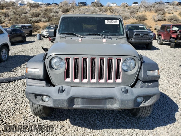 2021 Jeep Wrangler Unlimited 80th Anniversary with VIN 1C4HJXDN8MW630849, listed as a Copart auction lot 50433935 with 84,796 mi miles and Salvage title. Bid and sale history available at DreamBid. Image 5.