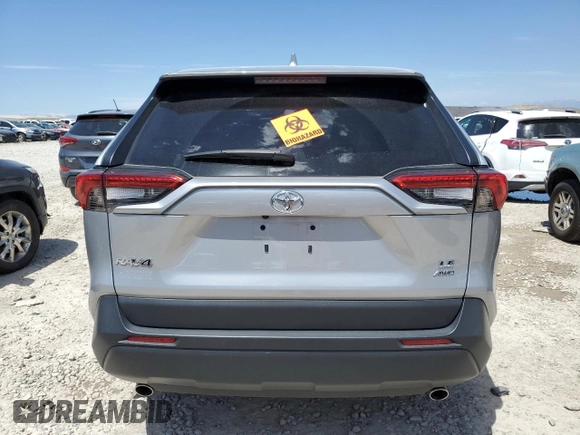 2023 Toyota RAV4 LE z VIN 2T3F1RFV6PW404831, wystawiony jako Copart lot #57941475 z przebiegiem Nie podano mil oraz Szkoda całkowita • Salvage title. Historia ofert i sprzedaży dostępna na DreamBid. Obrazek 6.