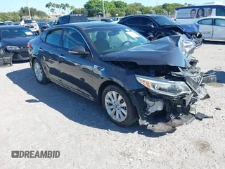 2018 Kia Optima EX with VIN 5XXGU4L36JG223501, listed as a IAAI auction lot 41722310 with 63,481 mi miles and . Bid and sale history available at carsss.com. Image 1.