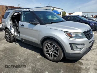 2016 Ford Explorer Sport with VIN 1FM5K8GT8GGB63085, listed as a Copart auction lot 50185475 with 166,612 mi miles and Salvage Title. Bid and sale history available at carsss.com. Image 4.