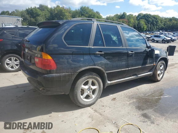 2001 BMW X5 3.0i with VIN WBAFA53511LM83216, listed as a Copart auction lot 69179654 with 0 mi miles and Salvage Title. Bid and sale history available at carsss.com. Image 3.