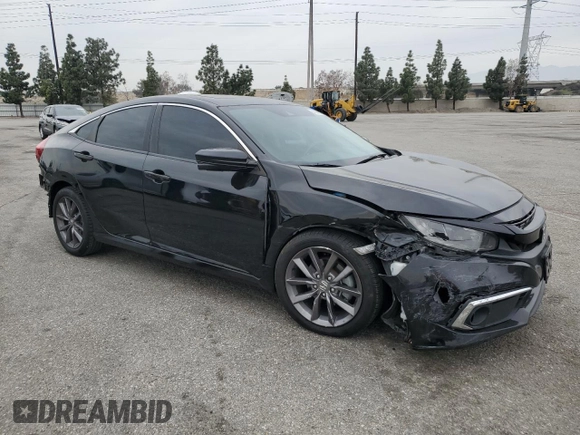 2020 Honda Civic Sedan EX with VIN 19XFC1F33LE207731, listed as a Copart auction lot 48042755 with 69,956 mi miles and Salvage Title. Bid and sale history available at carsss.com. Image 4.