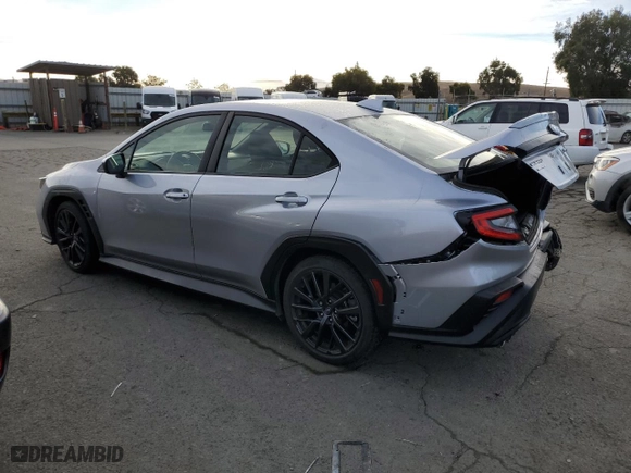 2022 Subaru WRX Premium with VIN JF1VBAF67N9029960, listed as a Copart auction lot 81372224 with 27,581 mi miles and Salvage Title. Bid and sale history available at carsss.com. Image 2.