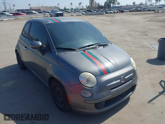 2012 FIAT 500 Pop with VIN 3C3CFFAR5CT303797, listed as a IAAI auction lot 42606833 with 128,973 mi miles and . Bid and sale history available at DreamBid. Image 1.