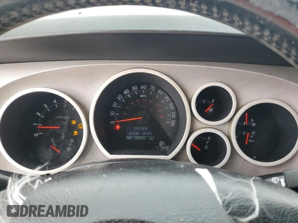 2007 Toyota Tundra Limited z VIN 5TFEV58157X031425, wystawiony jako Copart lot #87103514 z przebiegiem 183 062 mil mil oraz Czysty tytuł • Clean title. Historia ofert i sprzedaży dostępna na DreamBid. Obrazek 9.