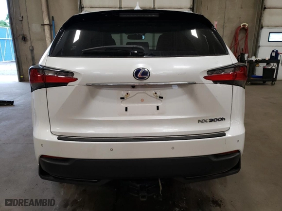 2016 Lexus NX 300h with VIN JTJBJRBZ3G2038291, listed as a Copart auction lot 59219074 with 110538 miles and Salvage Title. Bid and sale history available at carsss.com. Image 6.