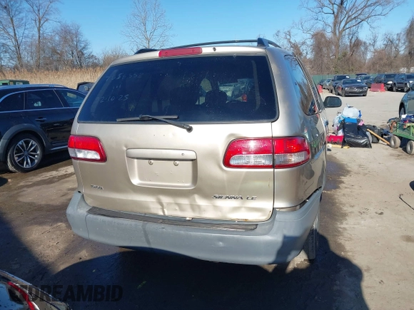 2003 Toyota Sienna LE with VIN 4T3ZF13C03U524122, listed as a IAAI auction lot 41655361 with 216,256 mi miles. Bid and sale history available at carsss.com. Image 16.