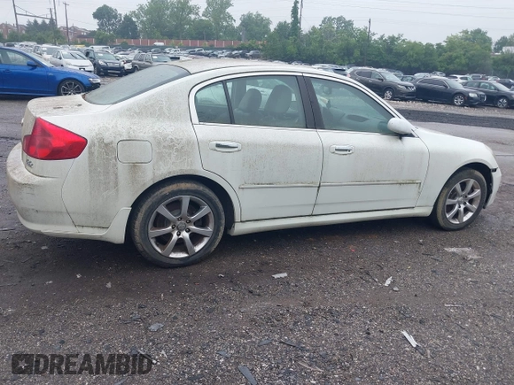 2006 Infiniti G35 z VIN JNKCV51F56M615190, wystawiony jako IAAI lot #42380623 z przebiegiem Nie podano mil oraz . Historia ofert i sprzedaży dostępna na DreamBid. Obrazek 4.