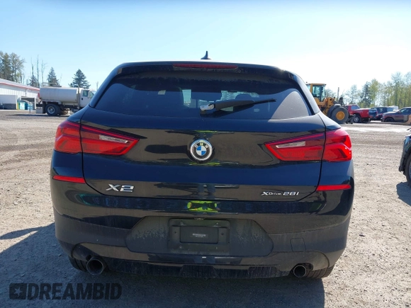 2018 BMW X2 xDrive28i with VIN WBXYJ5C30JEF69802, listed as a IAAI auction lot 42061382 with 55,138 mi miles. Bid and sale history available at carsss.com. Image 16.