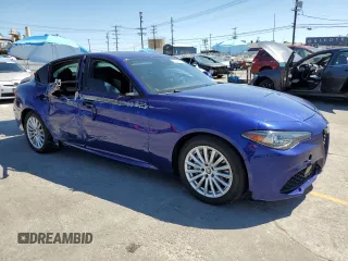2022 Alfa Romeo Giulia with VIN ZARFAMAN6N7655650, listed as a Copart auction lot 56172805 with 28,619 mi miles and Salvage title. Bid and sale history available at DreamBid. Image 4.
