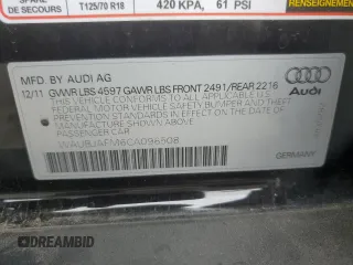 2012 Audi A3 2.0 TDI Premium with VIN WAUBJAFM6CA096508, listed as a Copart auction lot 76301304 with 90,904 mi miles and Salvage Title. Bid and sale history available at carsss.com. Image 12.