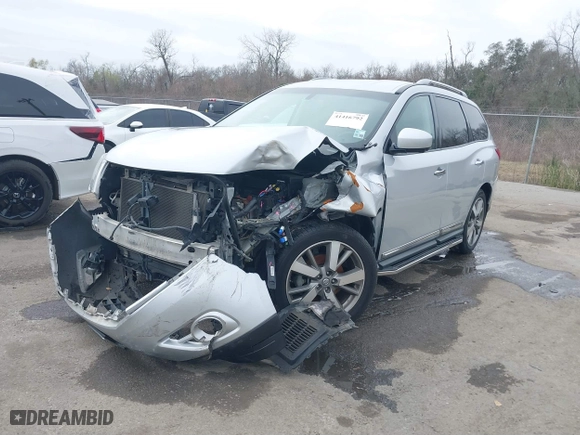 2013 Nissan Pathfinder SV with VIN 5N1AR2MN8DC607534, listed as a IAAI auction lot 41416792 with 112,154 mi miles. Bid and sale history available at carsss.com. Image 17.