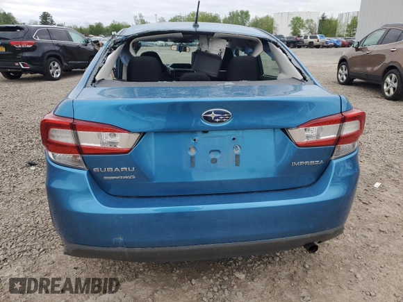 2019 Subaru Impreza with VIN 4S3GKAA68K3604009, listed as a Copart auction lot 57724435 with 44,317 mi miles and Salvage title. Bid and sale history available at DreamBid. Image 6.