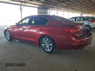 2015 Infiniti Q50 Sport with VIN JN1BV7AP0FM355656, listed as a Copart auction lot 56609315 with 117,641 mi miles and Salvage title. Bid and sale history available at DreamBid. Image 2.