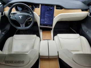 2019 Tesla Model S 75D with VIN 5YJSA1E28KF349241, listed as a Copart auction lot 55279595 with 77,005 mi miles and Salvage title. Bid and sale history available at DreamBid. Image 8.