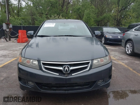 2007 Acura TSX with VIN JH4CL96887C001510, listed as a IAAI auction lot 42131729 with 217,477 mi miles. Bid and sale history available at carsss.com. Image 6.