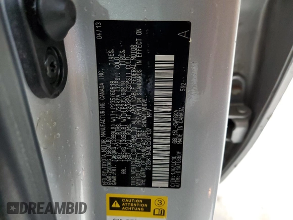 2013 Lexus RX 350 with VIN 2T2BK1BA0DC207137, listed as a Copart auction lot 47994225 with 143,031 mi miles and Salvage Title. Bid and sale history available at DreamBid. Image 15.