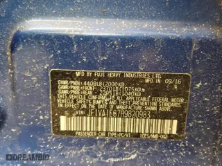 2017 Subaru WRX Premium with VIN JF1VA1E67H9820983, listed as a Copart auction lot 46152585 with 125,403 mi miles and Salvage Title. Bid and sale history available at carsss.com. Image 12.