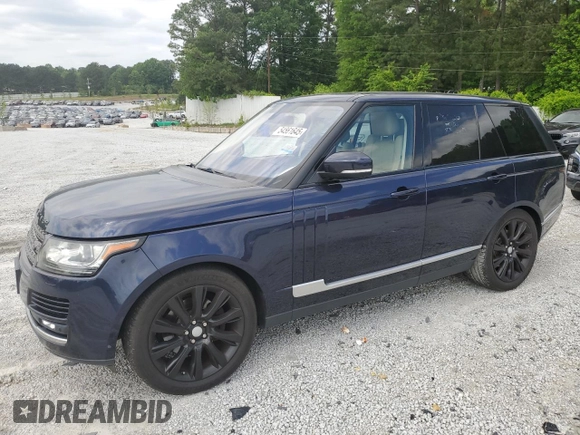 2016 Land Rover Range Rover z VIN SALGR2PF4GA288399, wystawiony jako Copart lot #54561645 z przebiegiem 79 917 mil mil oraz Tytuł czysty. Historia ofert i sprzedaży dostępna na DreamBid. Obrazek 1.
