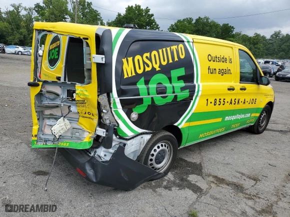 2021 Mercedes-Benz Metris Cargo Van with VIN W1YV0BEY4M3838712, listed as a Copart auction lot 65047204 with 19,226 mi miles and Salvage Title. Bid and sale history available at carsss.com. Image 3.