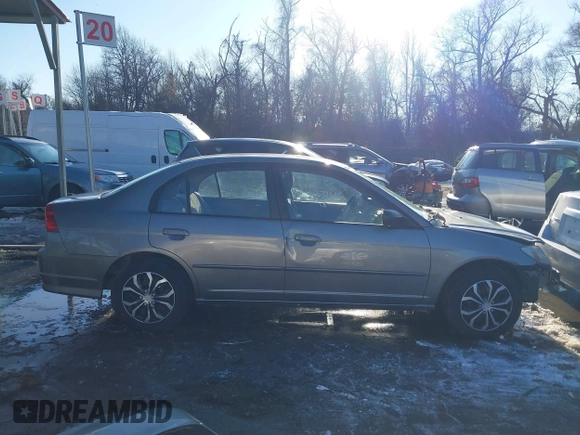 2004 Honda Civic LX with VIN 1HGES16694L001770, listed as a IAAI auction lot 41339665 with 222,430 mi miles. Bid and sale history available at carsss.com. Image 14.