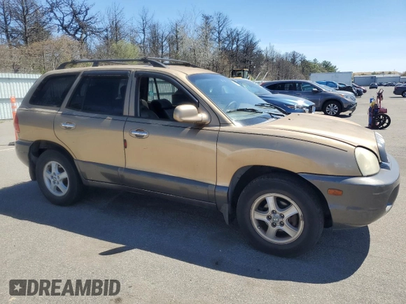 2002 Hyundai Santa Fe GLS with VIN KM8SC13D42U188047, listed as a Copart auction lot 55060015 with 170,066 mi miles and Salvage Title. Bid and sale history available at carsss.com. Image 4.