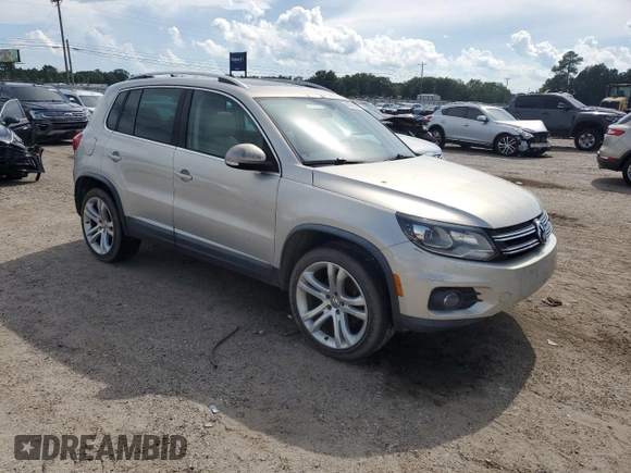 2013 Volkswagen Tiguan S with VIN WVGAV3AX5DW559383, listed as a Copart auction lot 66356005 with 117,271 mi miles and Clean title. Bid and sale history available at DreamBid. Image 4.