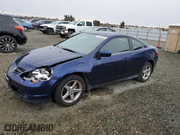 2003 Acura RSX with VIN JH4DC53823C002857, listed as a Copart auction lot 81248994 with 183,436 mi miles and Salvage Title. Bid and sale history available at carsss.com. Image 1.
