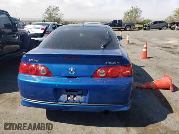 2006 Acura RSX Type-S Leather with VIN JH4DC53056S013114, listed as a Copart auction lot 76320304 with 176,736 mi miles and Salvage Title. Bid and sale history available at carsss.com. Image 6.