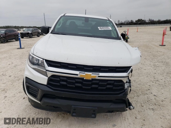 2021 Chevrolet Colorado 4WD Work Truck with VIN 1GCHTBEN6M1205607, listed as a Copart auction lot 46422255 with 40,628 mi miles and Salvage Title. Bid and sale history available at carsss.com. Image 5.