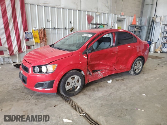 2013 Chevrolet Sonic LS z VIN 1G1JA5SH9D4211285, wystawiony jako Copart lot #51173585 z przebiegiem 105 360 mil mil oraz Szkoda całkowita • Salvage title. Historia ofert i sprzedaży dostępna na DreamBid. Obrazek 1.