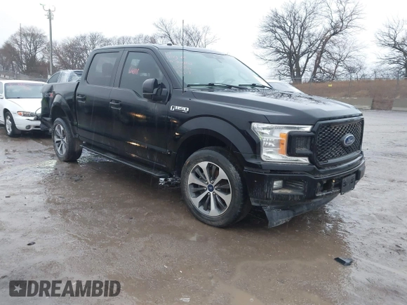 2019 Ford F-150 XL with VIN 1FTEW1CPXKKD88784, listed as a IAAI auction lot 41229831 with 83,384 mi miles and . Bid and sale history available at carsss.com. Image 1.